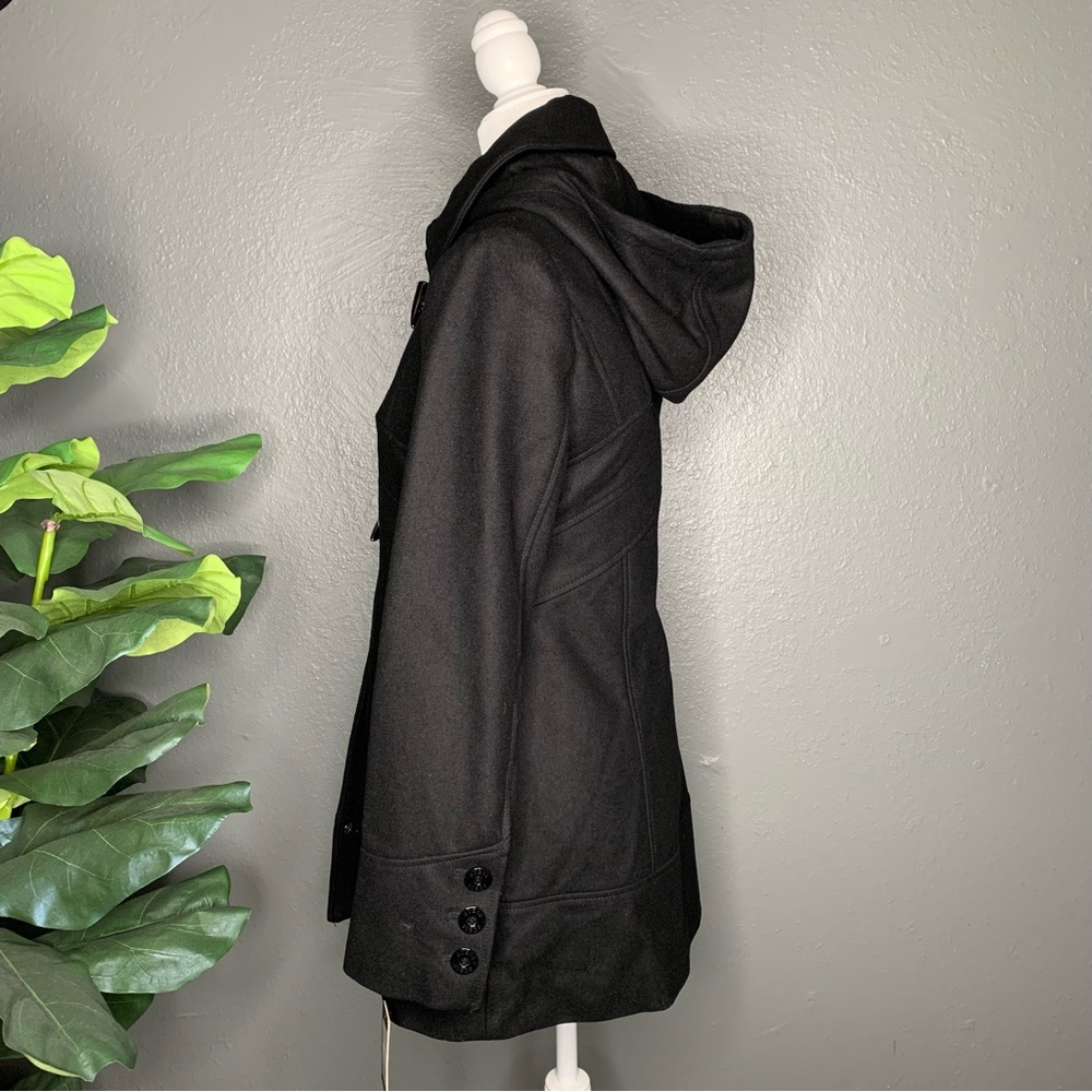 Guess Hooded Wool Toggle Coat - Picture 8 of 16